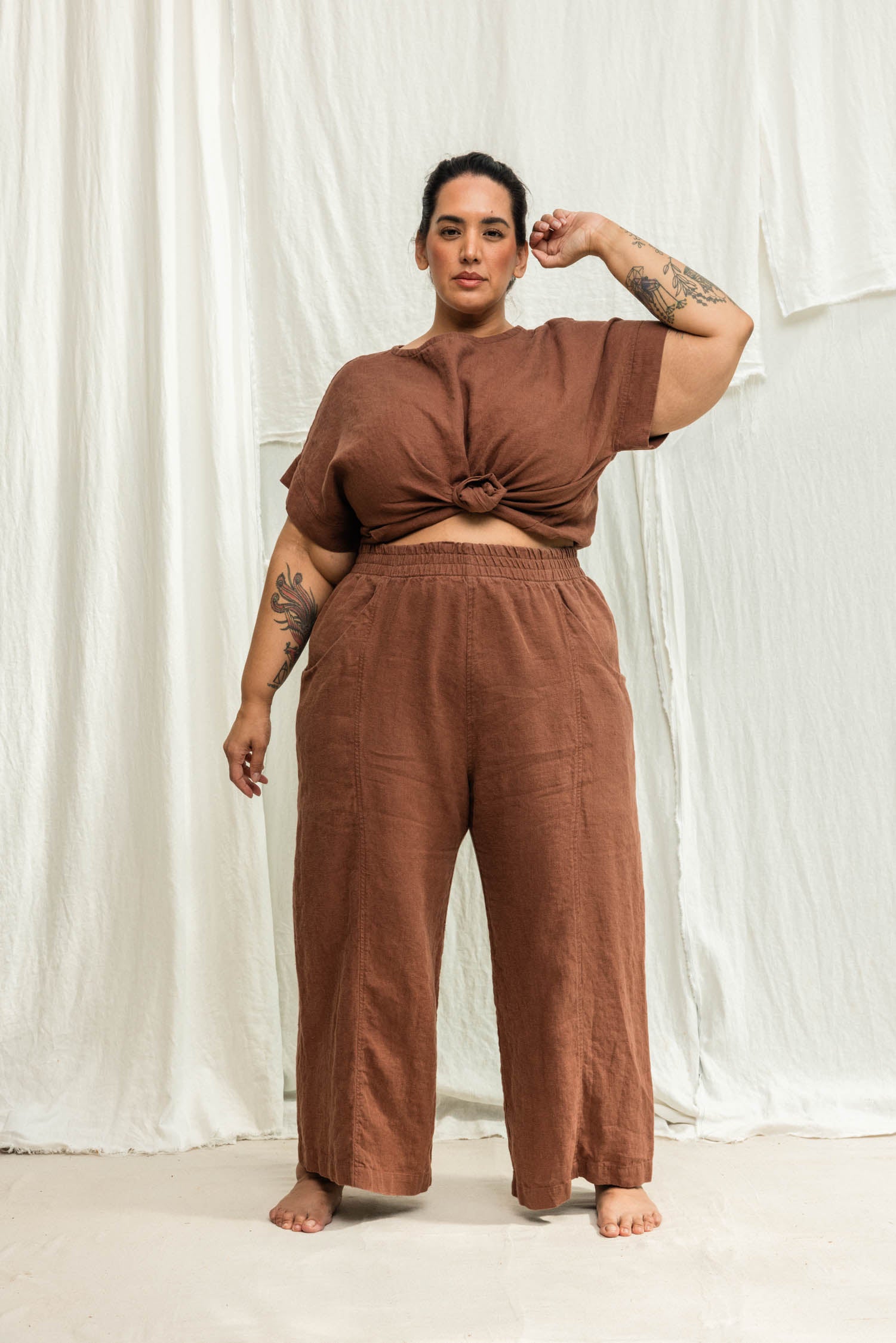 Clyde Culotte in Midweight Linen