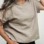 Georgia Tee in Midweight Linen Flax#color_flax