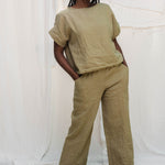 Georgia Tee in Midweight Linen Pear#color_pear