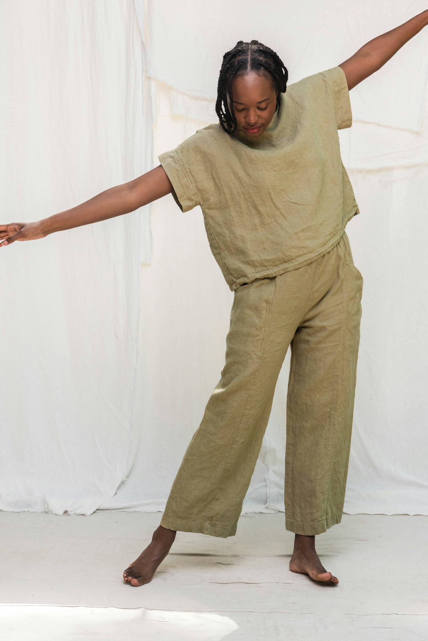 Clyde Culotte in Midweight Linen