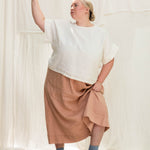 Georgia Tee in Midweight Linen Salt#color_salt