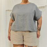 Georgia Tee in Lightweight Linen Overcast#color_overcast