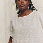 Georgia Tee in Lightweight Linen Salt#color_salt
