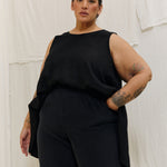 Harlow Tunic in Lightweight Linen Ink#color_ink