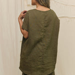 Harper Tunic in Lightweight Linen Lichen#color_lichen