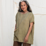 Harper Tunic in Midweight Linen Pear#color_pear