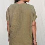 Harper Tunic in Midweight Linen Pear#color_pear