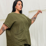 Harper Tunic in Midweight Linen Verte#color_verte