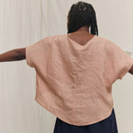 Linn Tee in Lightweight Linen Canyon#color_canyon