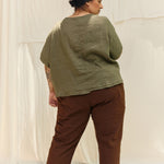 Linn Tee in Lightweight Linen Lichen#color_lichen
