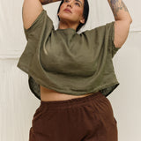 Linn Tee in Lightweight Linen Lichen#color_lichen