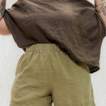 Linn Tee in Midweight Linen Cacao#color_cacao