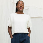 Linn Tee in Midweight Linen Salt#color_salt