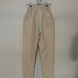 Clyde Work Pant in Cotton Canvas, Natural, Size 0-Tall | SAMPLE SALE