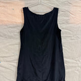 Gemma Dress in Silk Crepe, Black, Size XS/S | SAMPLE SALE A-09