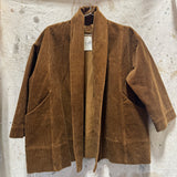Clyde Jacket in Cotton Corduroy, Pecan, Size L/XL | SAMPLE SALE B-04