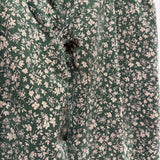 Andy Trouser in Pinwale Corduroy, Forest Green Floral, XL | SAMPLE SALE B-12