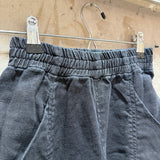 Clyde Work Pant in Midweight Linen, Black, Size 000-Regular | SAMPLE SALE