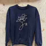 ES Sweatshirt, Navy Cotton, Size S | SAMPLE SALE