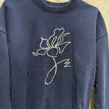ES Sweatshirt, Navy Cotton, Size S | SAMPLE SALE