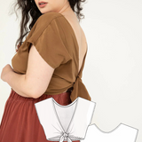 Maxine Crop Digital Sewing Pattern